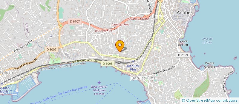 localisation de l'entreprise HOTEL MIMOSAS à ANTIBES