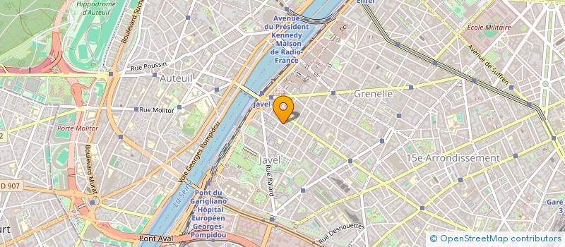 localisation de l'entreprise HOTEL MIRABEAU EIFFEL  PARIS