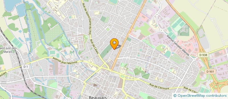 localisation de l'entreprise HOTEL MODERNE  BEAUVAIS