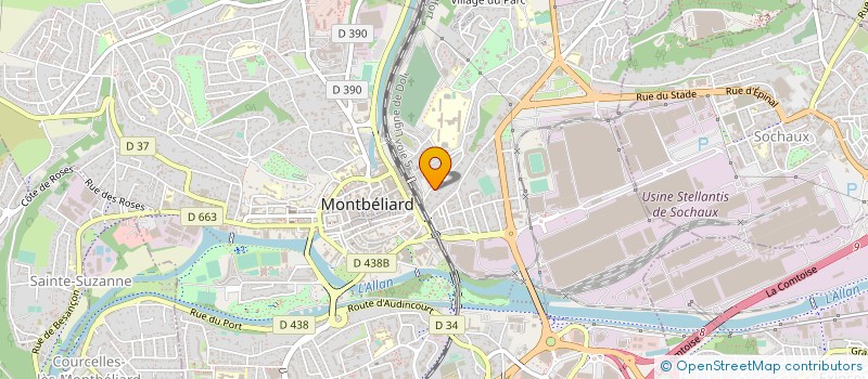 localisation de l'entreprise HOTEL MON REPOS  MONTBELIARD