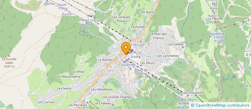 localisation de l'entreprise HOTEL MONT CHERY  LES GETS