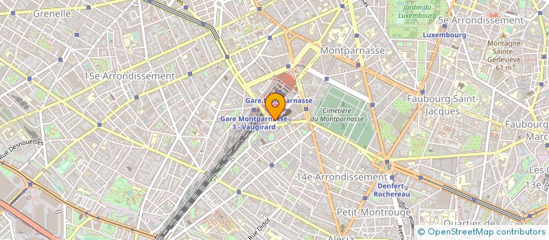 localisation de l'entreprise HOTEL MONTPARNASSE  PARIS
