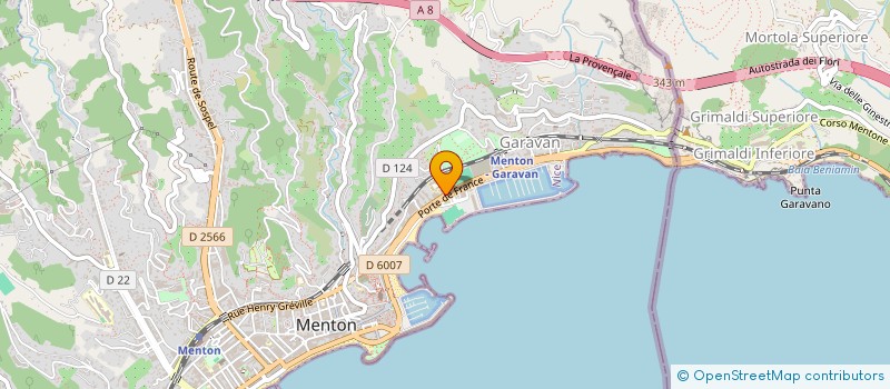 localisation de l'entreprise HOTEL NAPOLEON à MENTON