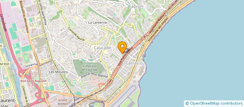 localisation de l'entreprise HOTEL NICE COTE D'AZUR à NICE