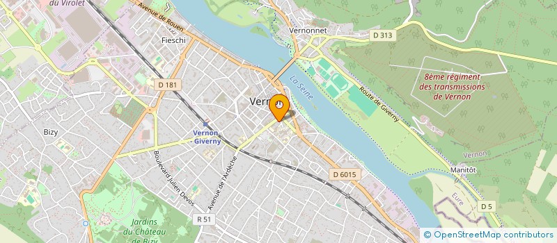 localisation de l'entreprise HOTEL NORMANDY  VERNON