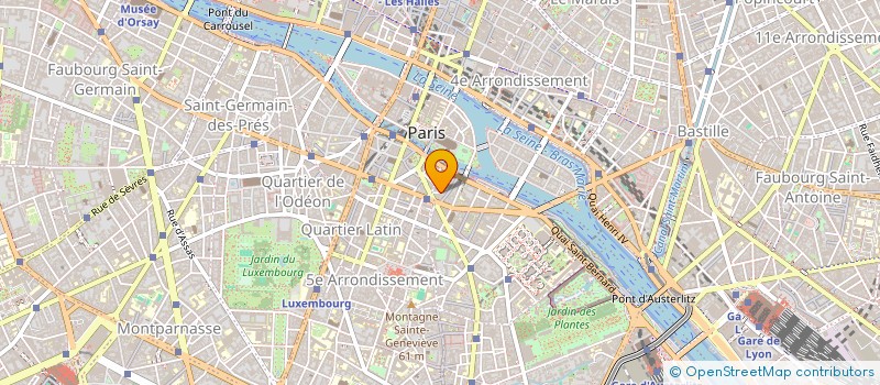 localisation de l'entreprise HOTEL NOTRE DAME à PARIS