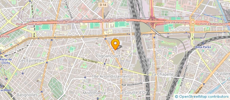 localisation de l'entreprise HOTEL PARIS MONTMARTRE  PARIS