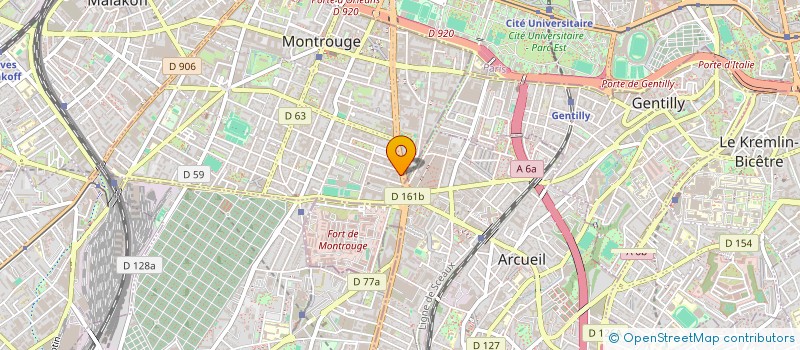 localisation de l'entreprise HOTEL PARIS ORLEANS à MONTROUGE