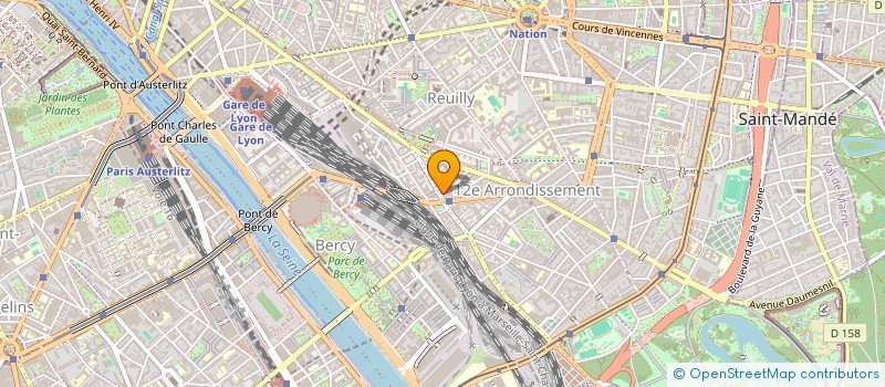 localisation de l'entreprise HOTEL PARIS REUILLY CHARENTON  PARIS