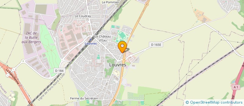 localisation de l'entreprise HOTEL PATRIMOINE LOUVRES  LOUVRES