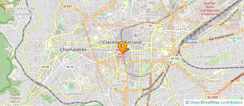 localisation de l'entreprise HOTEL PLACE DE JAUDE  CLERMONT-FERRAND