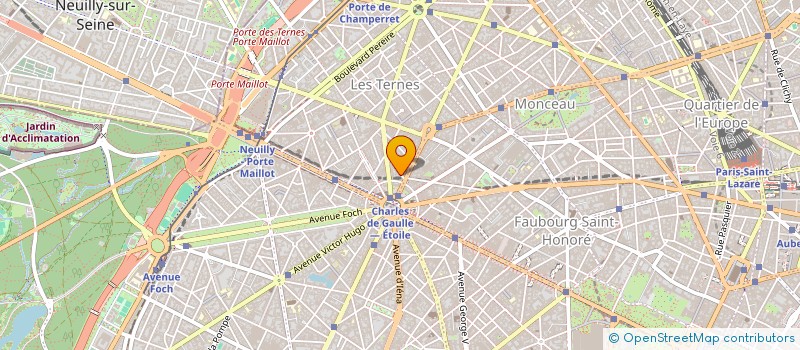 localisation de l'entreprise HOTEL PRINCESSE CAROLINE  PARIS