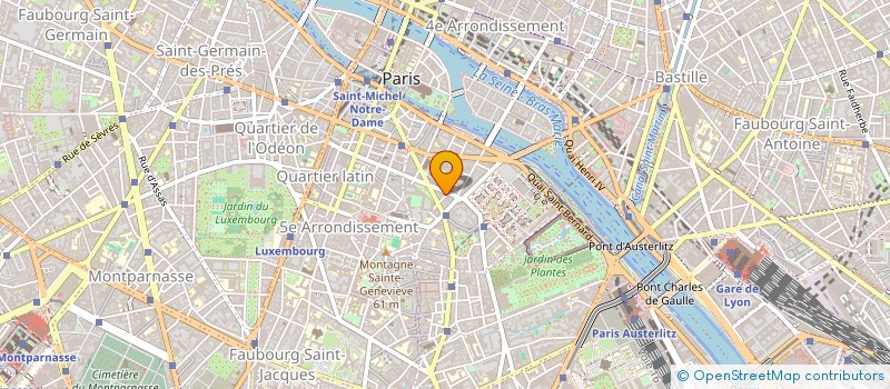 localisation de l'entreprise HOTEL QUARTIER LATIN  PARIS