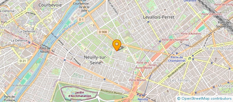 localisation de l'entreprise HOTEL RASPAIL à NEUILLY-SUR-SEINE