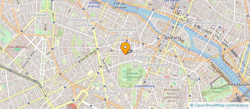 localisation de l'entreprise HOTEL RECAMIER  PARIS