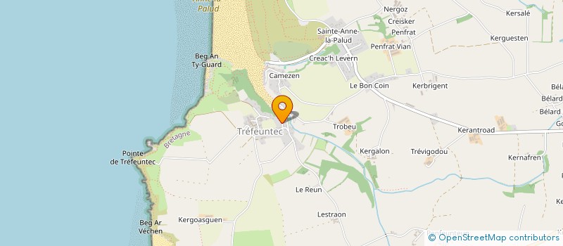 localisation de l'entreprise HOTEL RELAIS DE TREFEUNTEC à PLONEVEZ-PORZAY