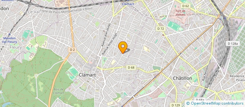 localisation de l'entreprise HOTEL RENAUDIN à CLAMART