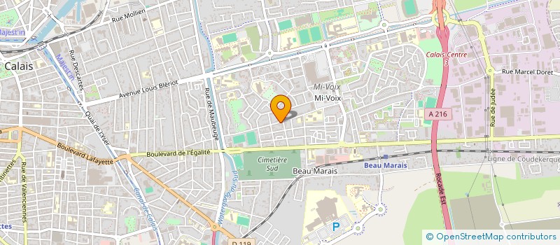 localisation de l'entreprise HOTEL & RESIDENCE CALAIS  CALAIS