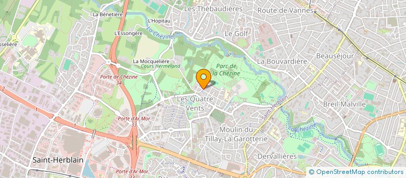 localisation de l'entreprise HOTEL RESIDENCE DE LA MARINE  ST-HERBLAIN