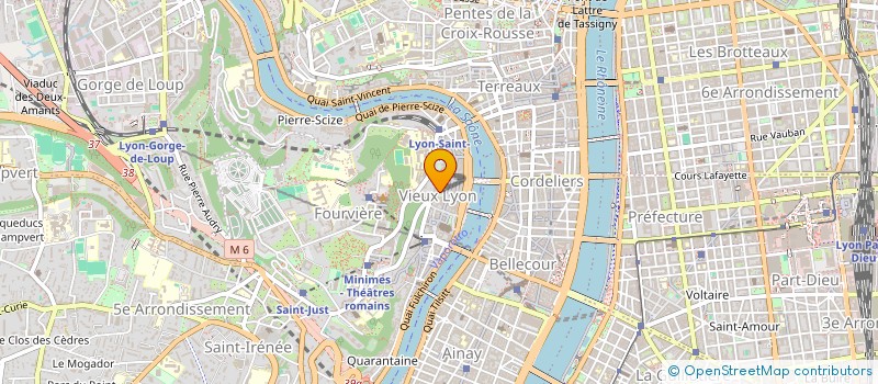 localisation de l'entreprise HOTEL RESIDENCE DE LA TOUR ROSE  LYON