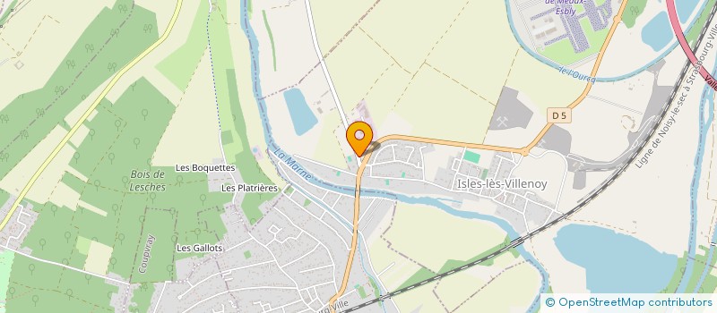 localisation de l'entreprise HOTEL & RESIDENCE ESBLY  ISLES-LES-VILLENOY