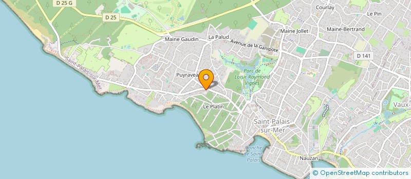 localisation de l'entreprise HOTEL RESIDENCE LES FLOTS  SAINT-PALAIS-SUR-MER