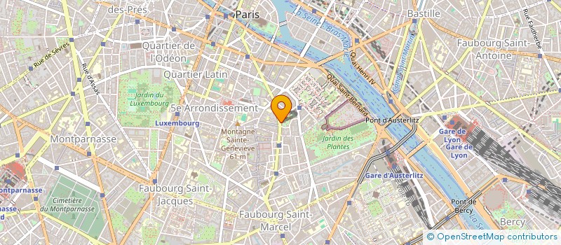 localisation de l'entreprise HOTEL RESIDENCE MONGE  PARIS