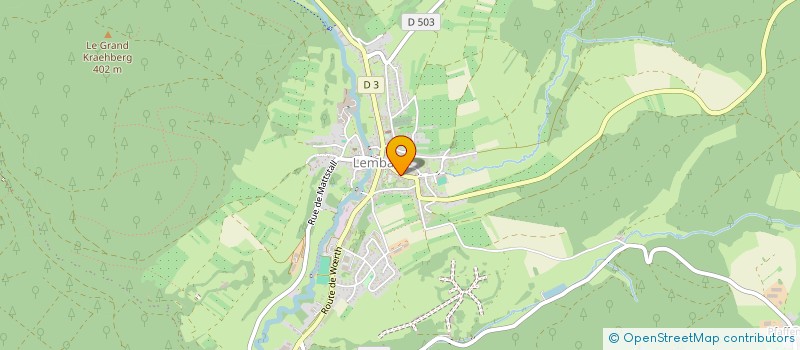 localisation de l'entreprise HOTEL-RESTAURANT A L'ANGE  CLIMBACH