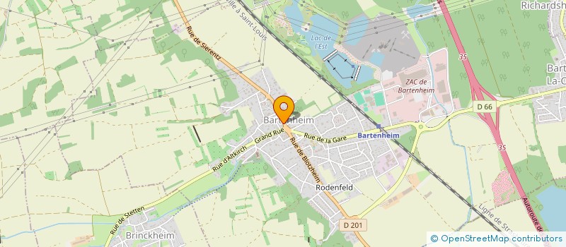 localisation de l'entreprise HOTEL RESTAURANT AU LION ROUGE  BARTENHEIM