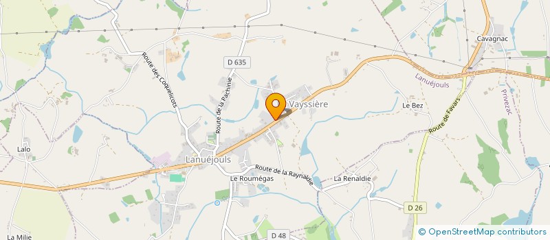 localisation de l'entreprise HOTEL RESTAURANT BARRAU  LANUEJOULS