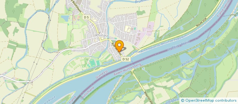 localisation de l'entreprise HOTEL RESTAURANT BERNA SARL  RHINAU