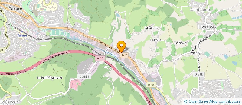 localisation de l'entreprise HOTEL-RESTAURANT BURNICHON  VINDRY-SUR-TURDINE