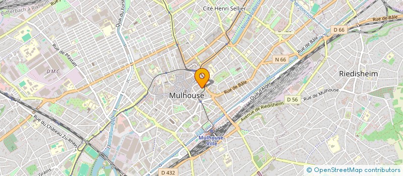 localisation de l'entreprise HOTEL RESTAURANT CENTRAL  MULHOUSE