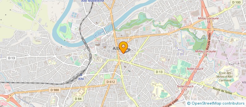 localisation de l'entreprise HOTEL RESTAURANT CHIFFRE  ALBI