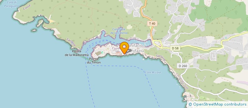 localisation de l'entreprise HOTEL RESTAURANT COLOMBA  BONIFACIO