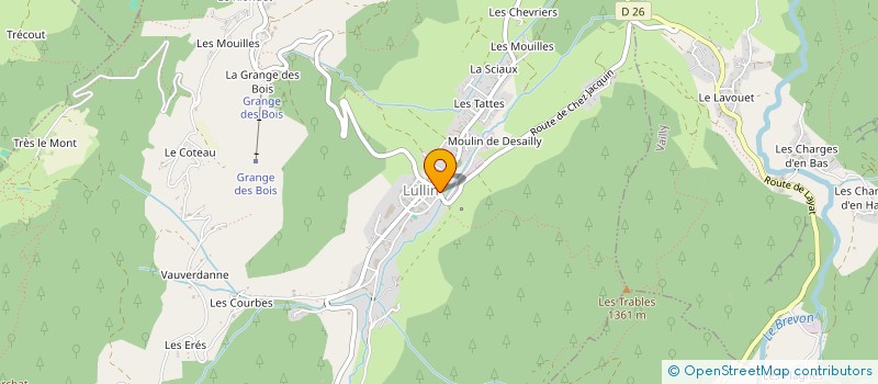 localisation de l'entreprise HOTEL-RESTAURANT DE L' UNION  LULLIN