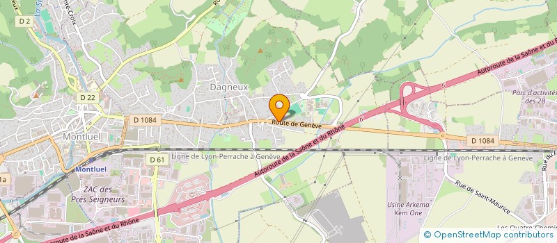 localisation de l'entreprise HOTEL RESTAURANT DE LA COTIERE  DAGNEUX