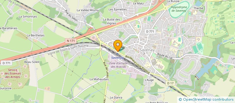 localisation de l'entreprise HOTEL RESTAURANT DE LA GARE  SAVENAY