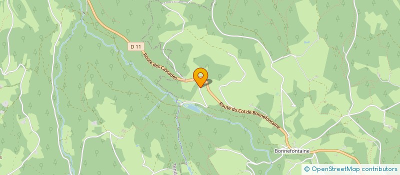 localisation de l'entreprise HOTEL RESTAURANT DE LA GRANDE CASCADE  LE THOLY