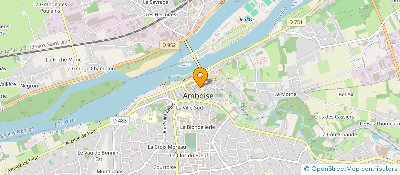 localisation de l'entreprise HOTEL RESTAURANT DE LA POSTE  AMBOISE