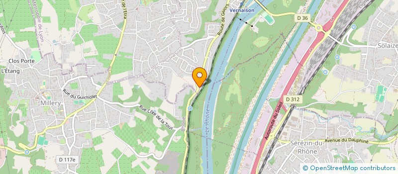 localisation de l'entreprise HOTEL RESTAURANT DE LA TOUR  VERNAISON