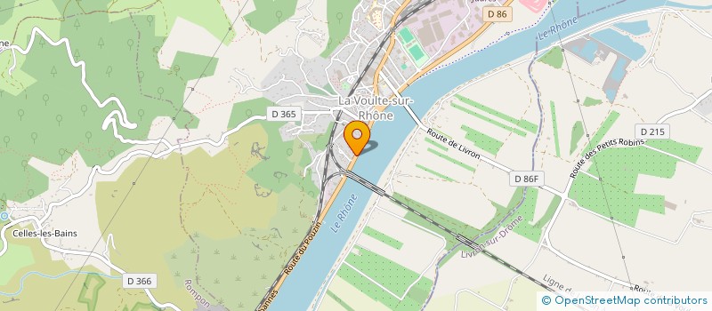 localisation de l'entreprise HOTEL RESTAURANT DE LA VALLEE SARL  LA VOULTE-SUR-RHONE