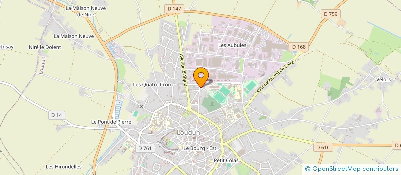 localisation de l'entreprise HOTEL RESTAURANT DES VOYAGEURS à LOUDUN