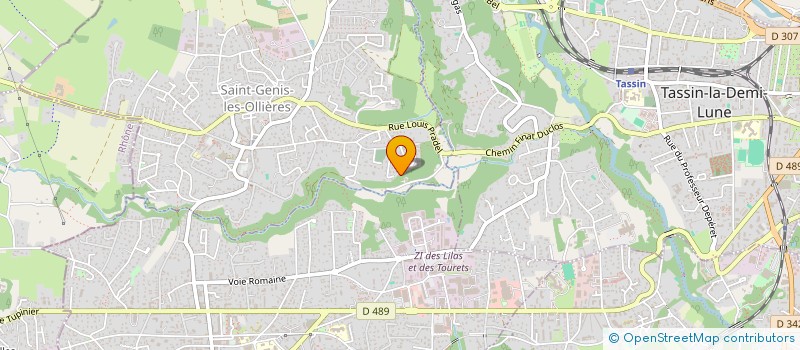 localisation de l'entreprise HOTEL RESTAURANT DOMAINE CASCADE  SAINT-GENIS-LES-OLLIERES