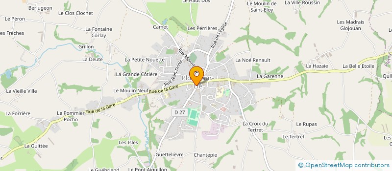 localisation de l'entreprise HOTEL RESTAURANT DU COMMERCE  PLOEUC-L'HERMITAGE