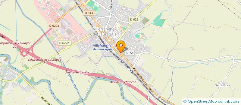 localisation de l'entreprise HOTEL RESTAURANT DU LAURAGAIS  VILLEFRANCHE-DE-LAURAGAIS