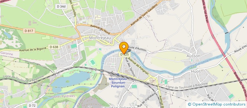 localisation de l'entreprise HOTEL RESTAURANT DU PONT  GOURDAN-POLIGNAN