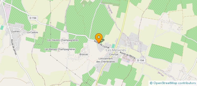 localisation de l'entreprise HOTEL RESTAURANT KARINA à JARNAC