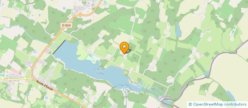 localisation de l'entreprise HOTEL RESTAURANT L'AIR DU TEMPS  CAZAUBON