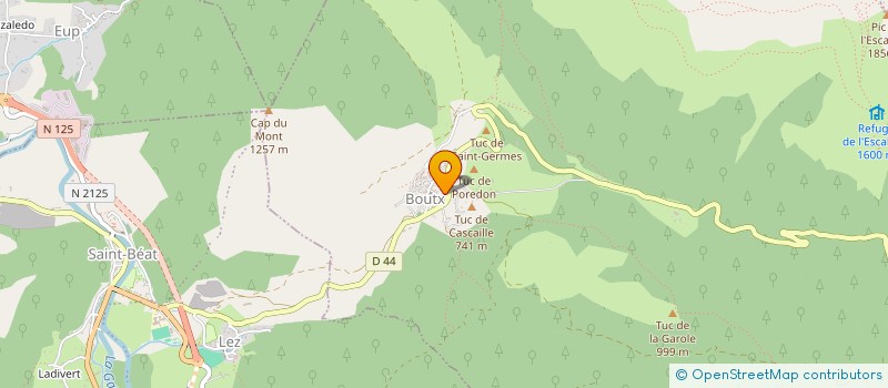 localisation de l'entreprise HOTEL RESTAURANT LAPEBIE  BOUTX